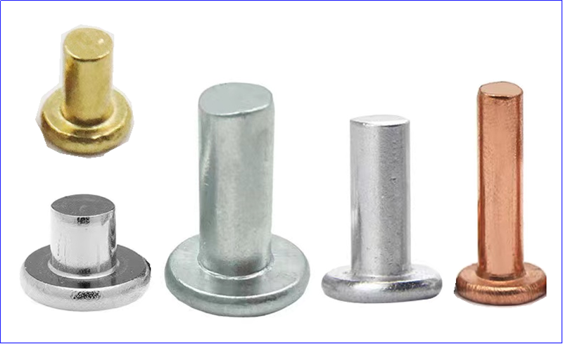 Jaki jest typowy typ głowy stałych nitów?