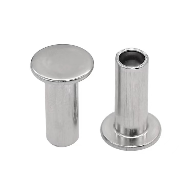 Aluminiowe nity półpuste