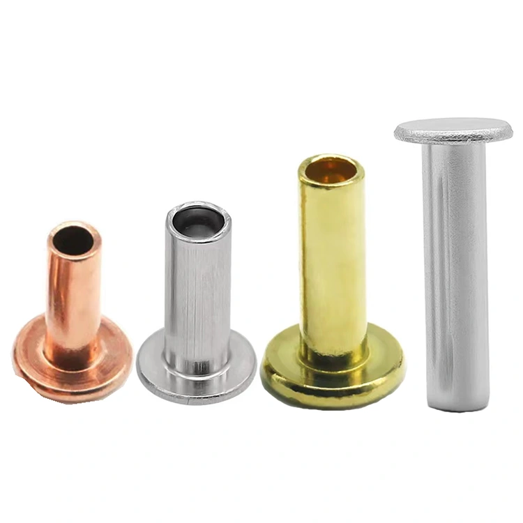 Nity półdrążone z łbem płaskim