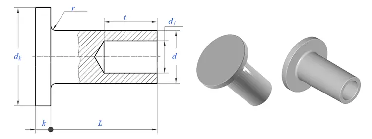 Stainless Steel Semi Tubular Rivets