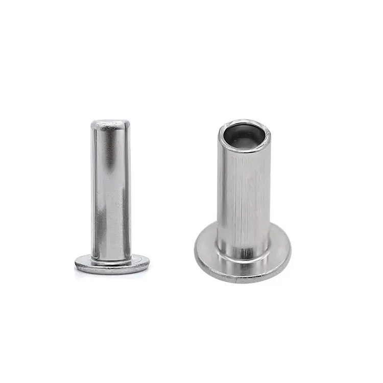 Nity z łbem płaskim ze stali nierdzewnej